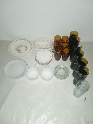 Juego Vajilla y Vasos 26 Piezas