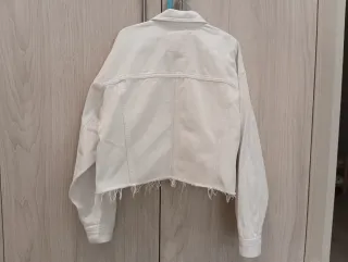 Cazadora vaquera blanca talla S