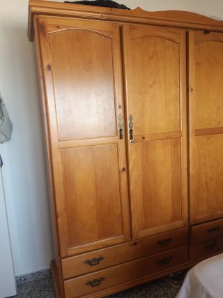 Armario Provenzal 4 Puertas Madera