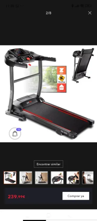 Cinta de correr FITRU MC-200
