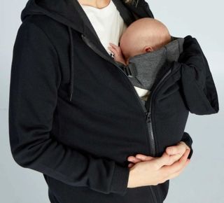Chaqueta Porteo Bebé Kiabi Negra Talla S