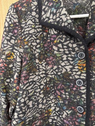 Chaqueta Lana Estampada Zero Multicolor