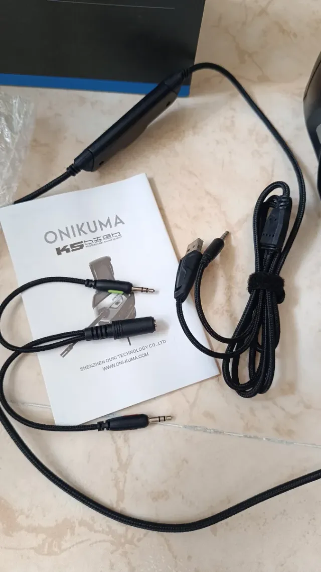 Auriculares Gaming Onikuma K5 Negros