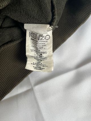 Sudadera Kenzo verde militar con tigre