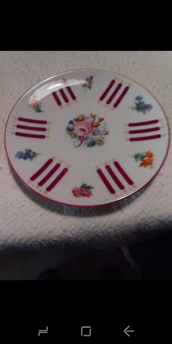 Piattino Limoges decorato fiori