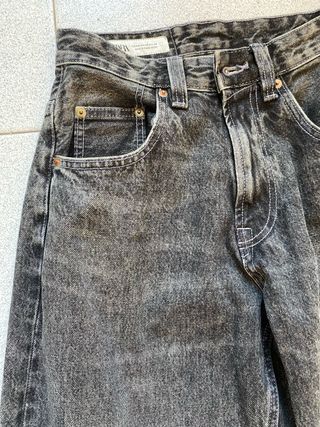 Pantalón Baggy Zara Hombre | Estilo Denim Gris
