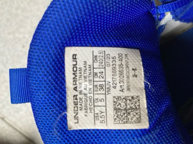 Zapatillas Baloncesto Under Armour Azul/Blanco