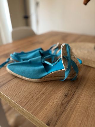Alpargatas esparto tela mujer talla 39