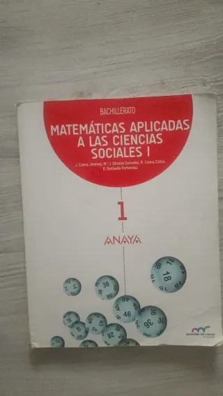 Matemáticas aplicadas a las Ciencias Sociales I.