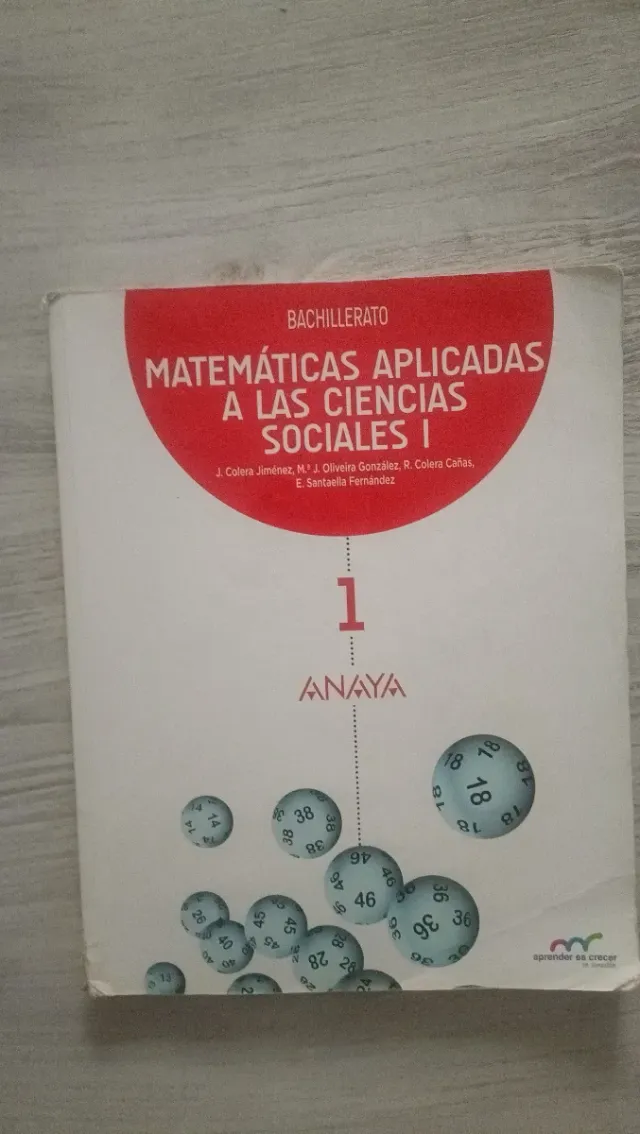 Matemáticas aplicadas a las Ciencias Sociales I.