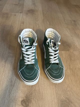 Zapatillas Vans SK8 HI verdes talla 37
