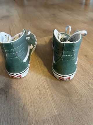 Zapatillas Vans SK8 HI verdes talla 37