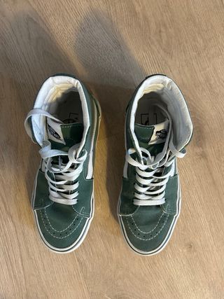Zapatillas Vans SK8 HI verdes talla 37