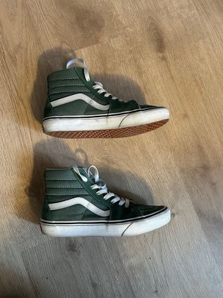 Zapatillas Vans SK8 HI verdes talla 37
