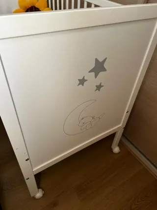 Cuna Colecho Blanca Estrellas Luna