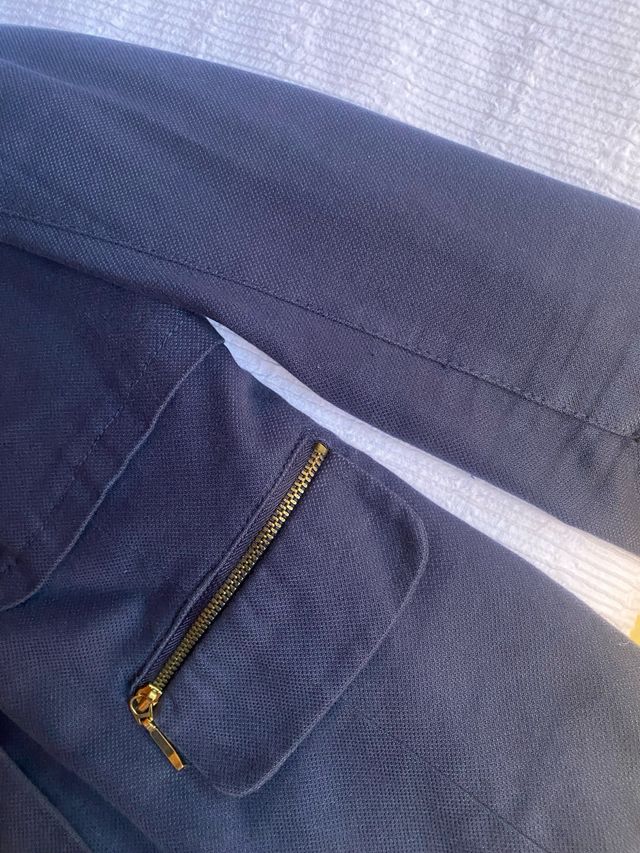 Cazadora Stradivarius azul Talla S