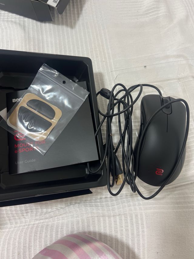 Ratón Zowie Negro Nuevo sin uso !