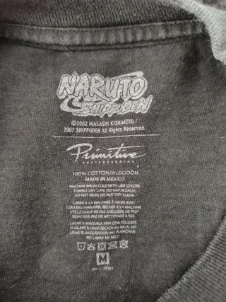 Camiseta Primitive Naruto Negra