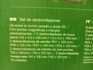 Set 10  Destornilladores PARKSIDE 