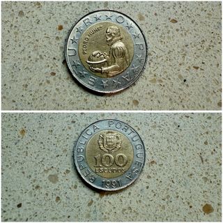 Moneda 100 Escudos Portugal 1991