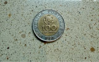 Moneda 100 Escudos Portugal 1991