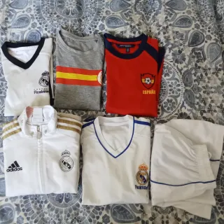 Lote Ropa Real Madrid para niño, niña de 5-6 años.