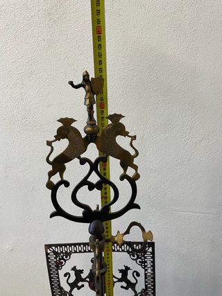 Candelabro antiguo de bronce