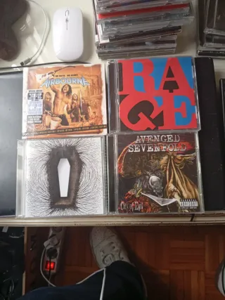 4 CDs Rock/Metal: Airbourne, RAGE, Metallica, A S