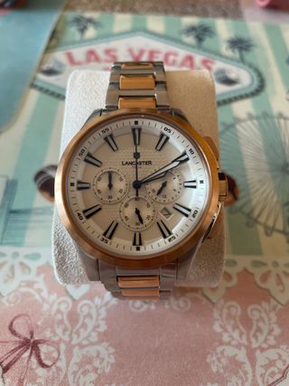 Reloj Lancaster Italia Apollo Mujer Oro y Plata