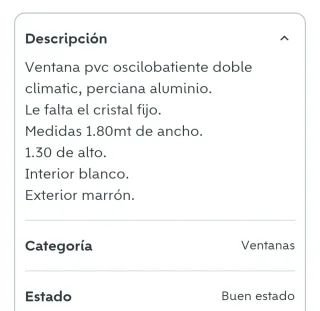 Ventana pvc con persiana de aluminio