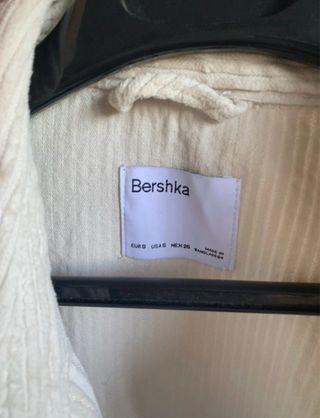 Chaqueta Bershka Beige Pana Oversize