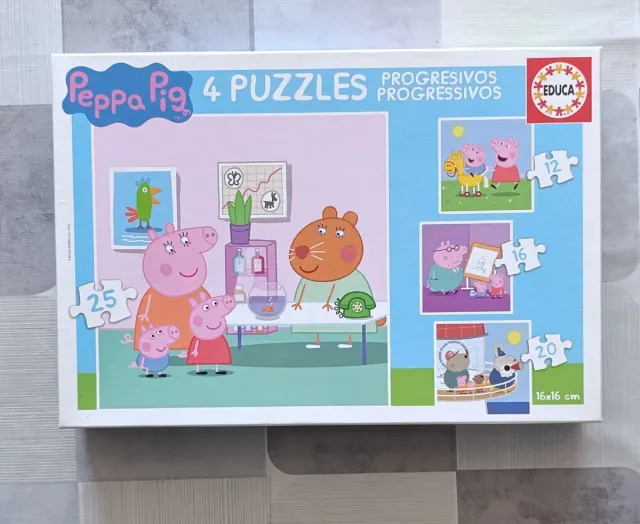 Puzle Peppa Pig 4 Puzzles Progresivos Educa