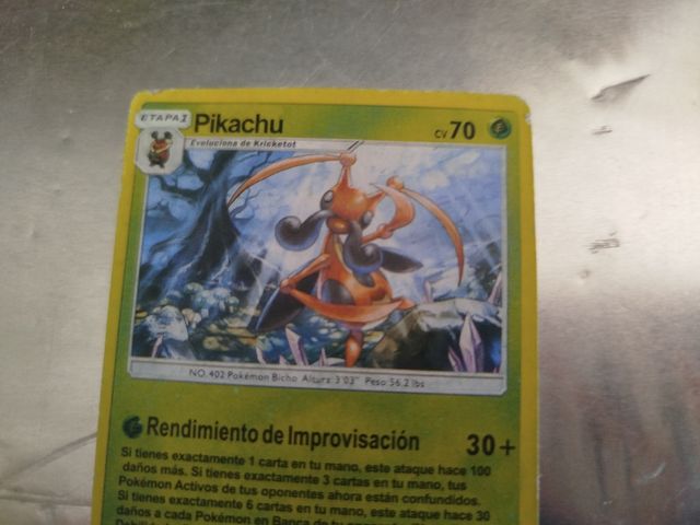 Carta Pokémon Pikachu 14/236 -no es Pikachu.