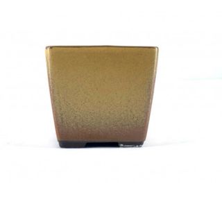 Vaso bonsai cerâmica Yokkaichi 8.5cm amarelo