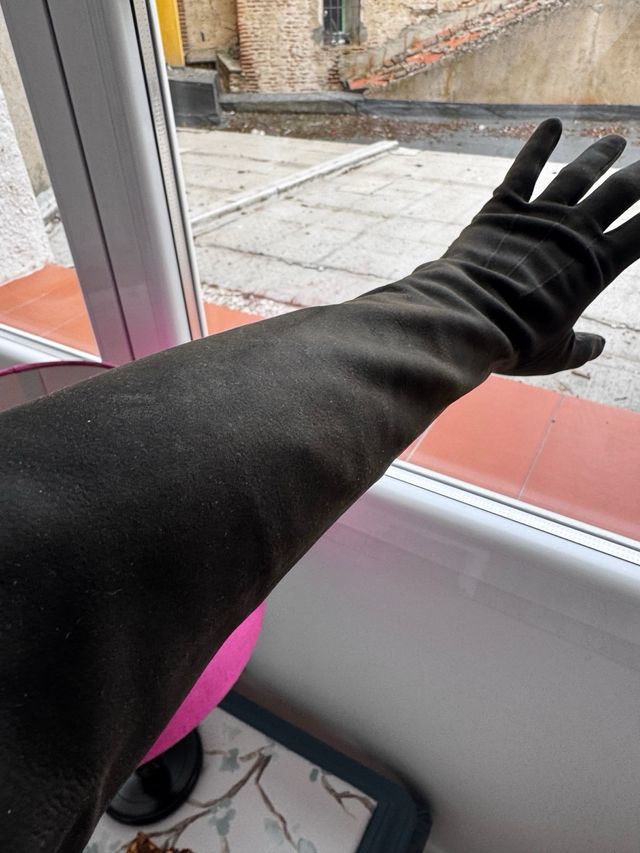 Originales! Guantes ópera de piel auténtica