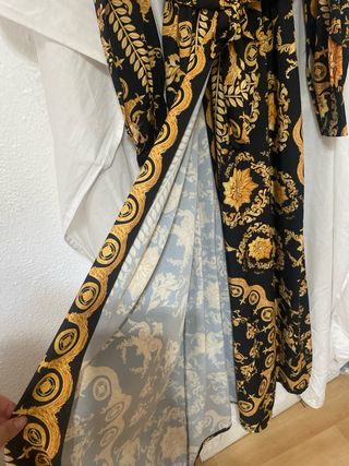 Vestido largo estampado Versace