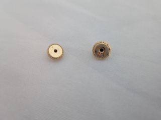 Tuercas rosca pendientes oro niñas