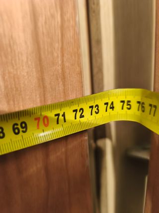 Puerta interior madera con cristal