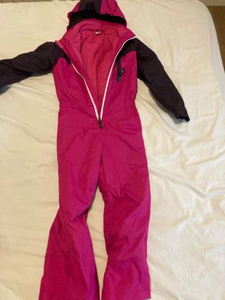 Mono de sky infantil rosa y morado talla 6-8 años