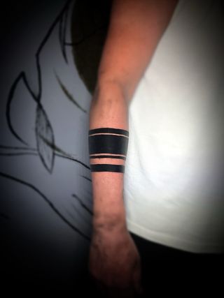 Tatuaje Brazalete Negro