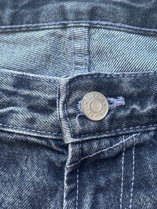 Pantalón Zara Baggy Ancho Negro/Gris talla 44