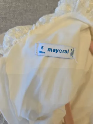 Vestido Niña Ceremonia Blanco Roto Encaje