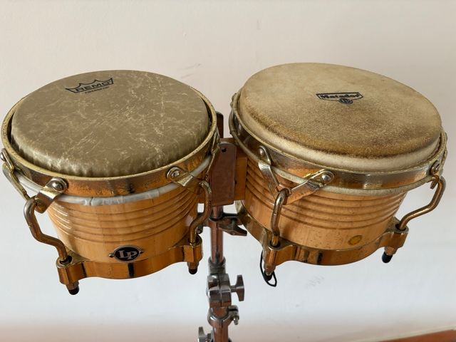 Bongós LP Matador M201-AW + Soporte + mochila.