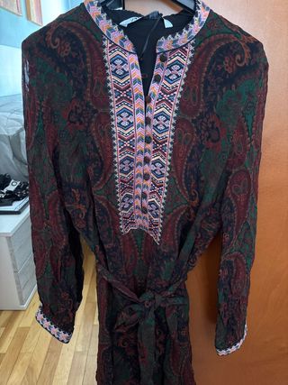 Vestido Zara estampado multicolor