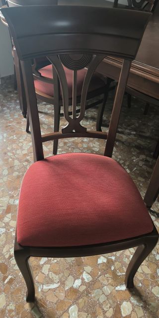 Mesa y 6 Sillas de Comedor Madera