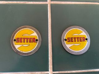 Emblema Setter para moto clásica