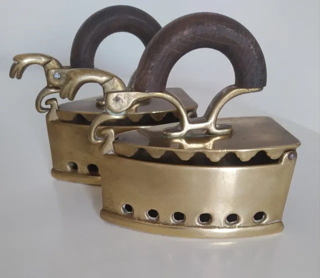 2 Planchas Antiguas Decorativas Bronce