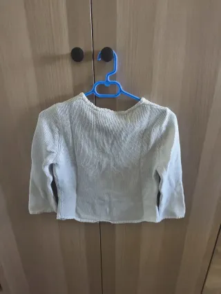 Chaqueta blanca de punto