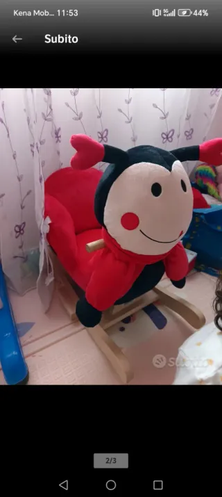 Dondolo Coccinella per Bambini