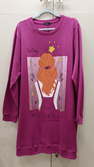 Vestido sudadera estoy de viernes 